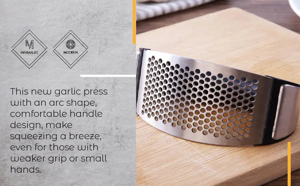 *Stainless Steel Garlic Press