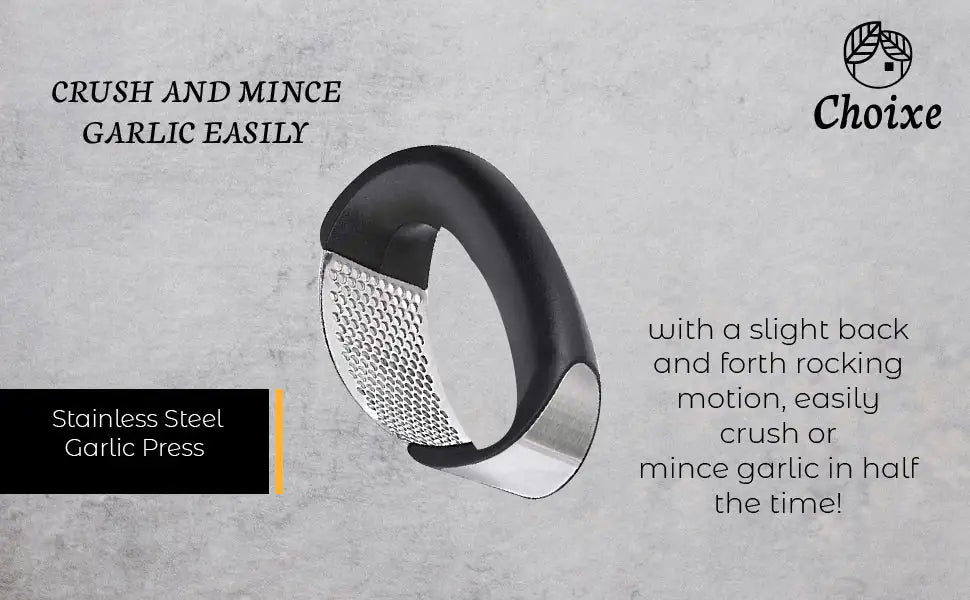 *Stainless Steel Garlic Press