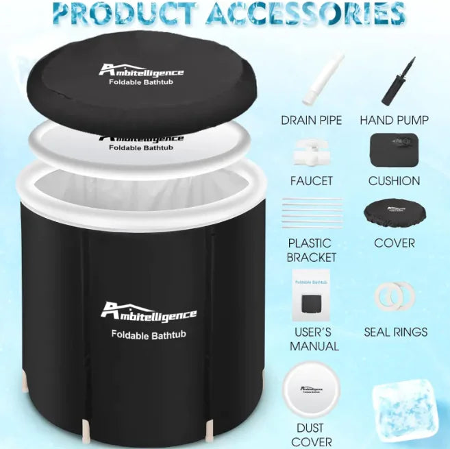 *Portable Foldable Ice Bath Tub for Recovery