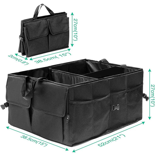 *Trunk Cargo Organizer Folding Storage Collapse Bag Bin For Car Truck SUV 40L US